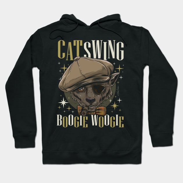 Cat swing Hoodie by nanobarbero